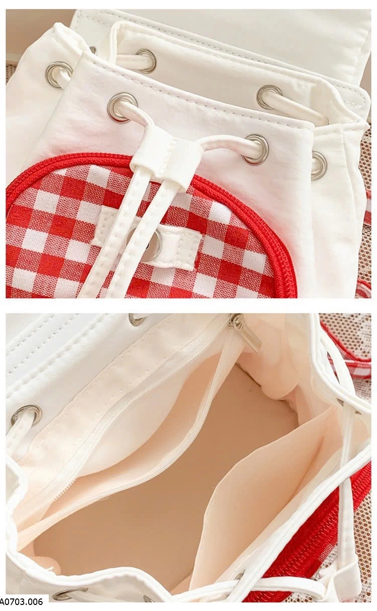 BALO KITTY CARO ĐỎ Sỉ 99k 