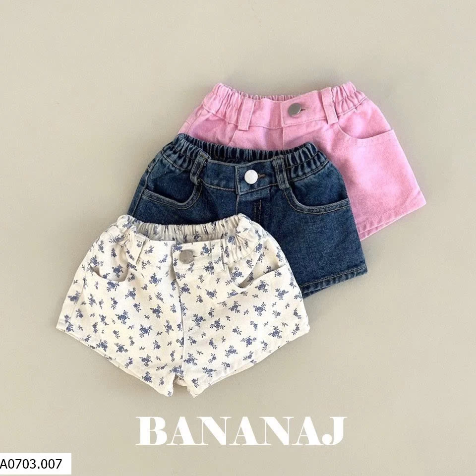 QUẦN SHORT KAKI JEAN BÉ GÁI Sỉ 140k