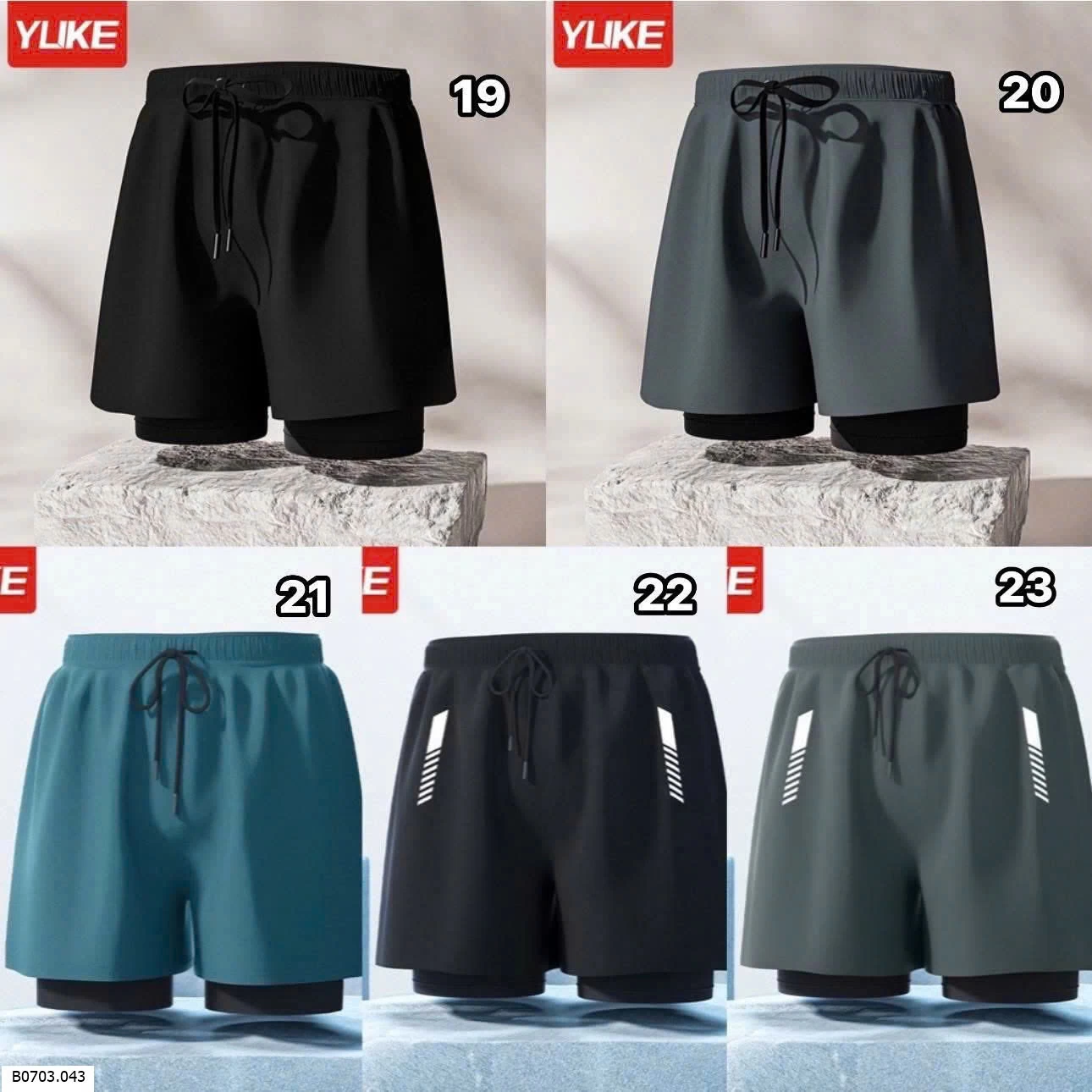 Quần bơi nam YUKE  Sỉ 75k 