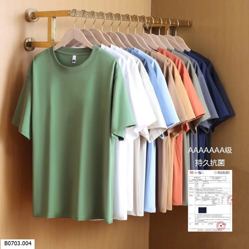 ÁO THUN NAM TRƠN CỔ TRÒN  Sỉ 158k 