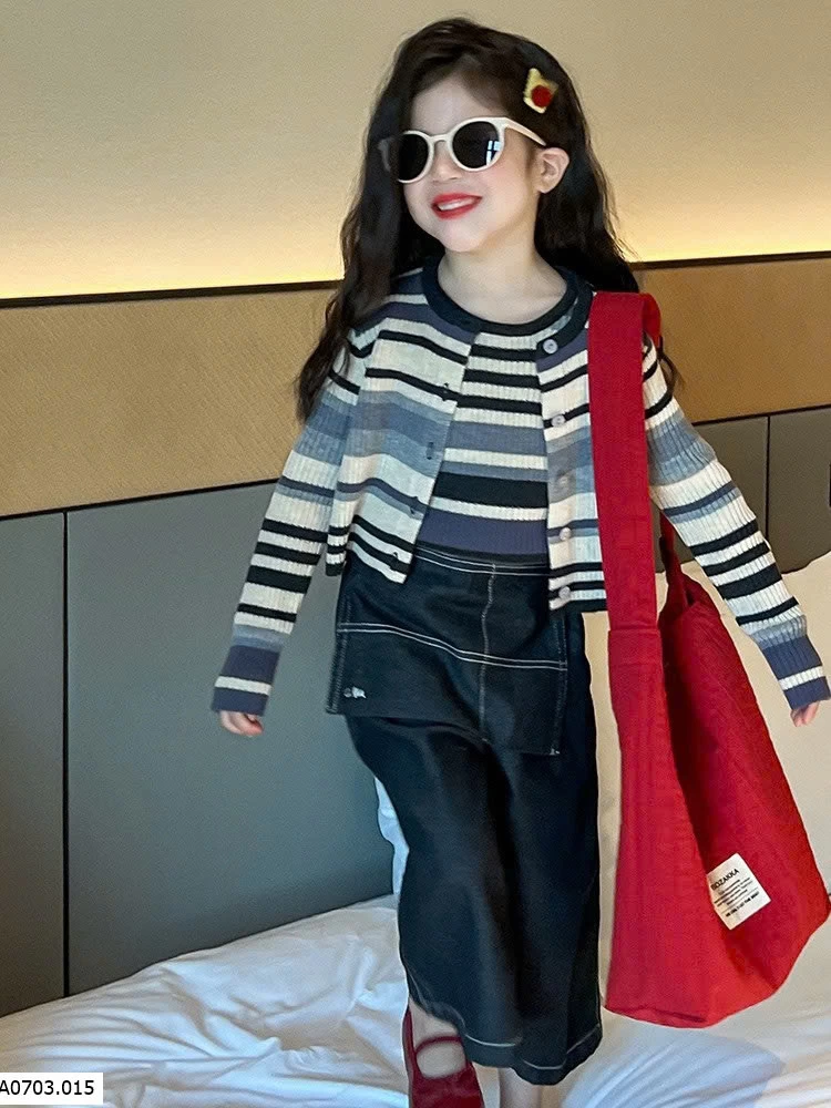 SÉT LEN LẺ 3 CHI TIẾT  Sỉ  giá  Áo ( áo sát nách + cardigan  ): 201k Quần : 165k