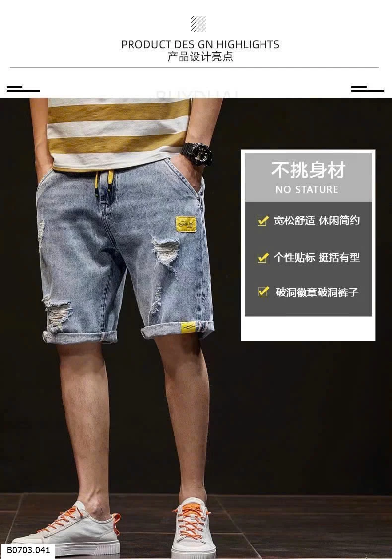 QUẦN SHORT JEAN NAM Sỉ 105k 