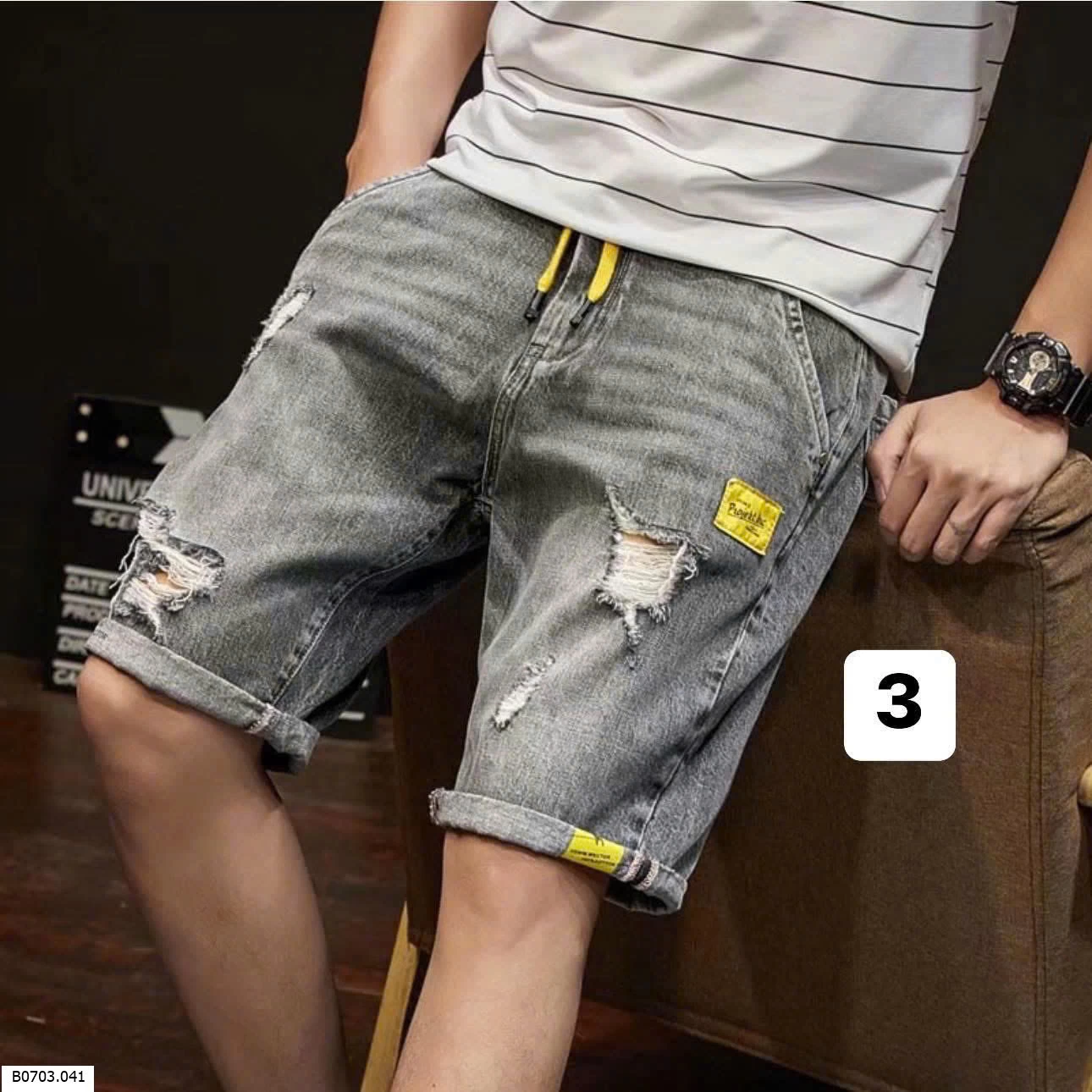 QUẦN SHORT JEAN NAM Sỉ 105k 