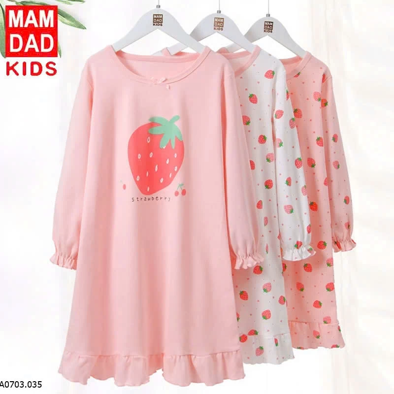  VÁY COTTON BÉ GÁI MAMDADKIDS Sỉ giá như sau Size 110-150: 96K Size 160-175: 120K