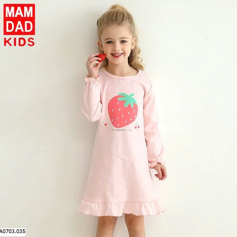  VÁY COTTON BÉ GÁI MAMDADKIDS Sỉ giá như sau Size 110-150: 96K Size 160-175: 120K