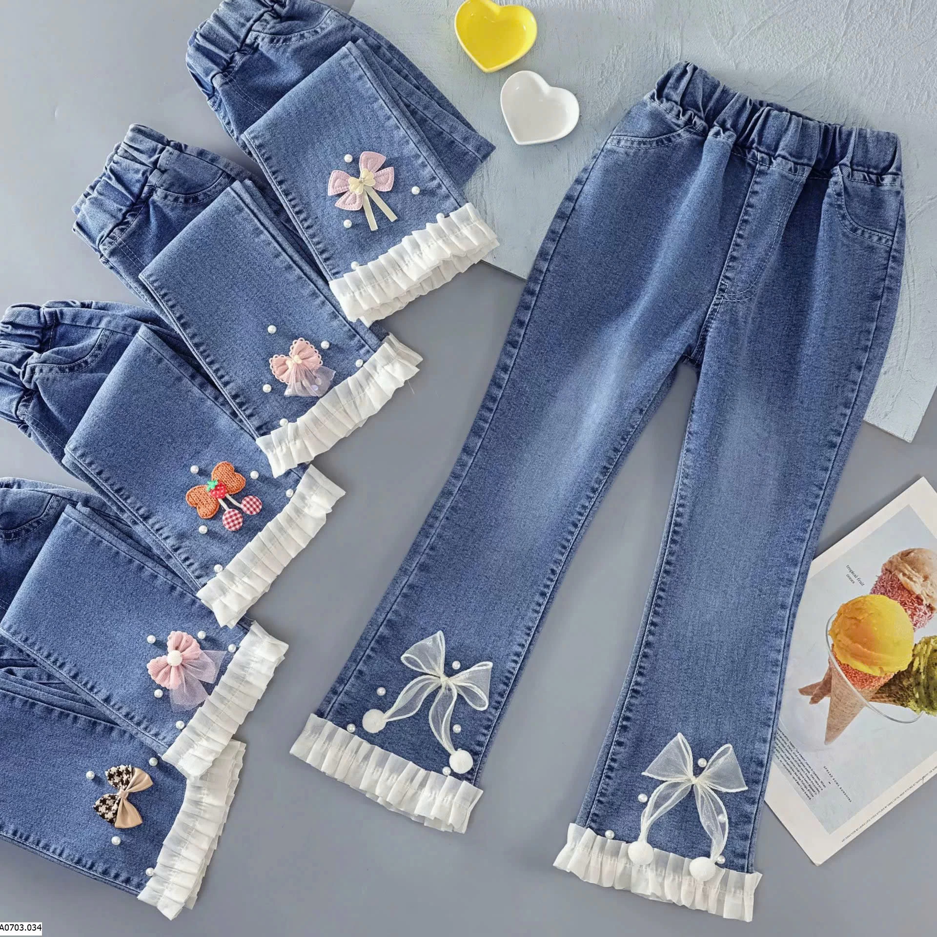  BST QUẦN JEAN BÉ GÁI SỈ 91K
