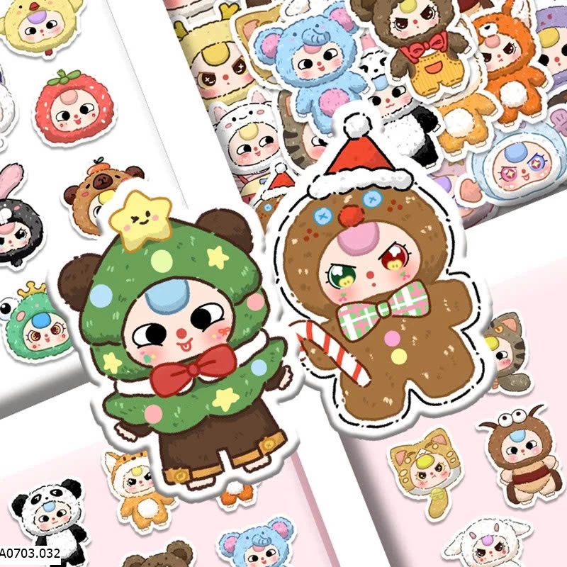  SET 120 HÌNH DÁN STICKER BABY THREE CHO BÉ Sỉ giá 35k/ set 120 hình