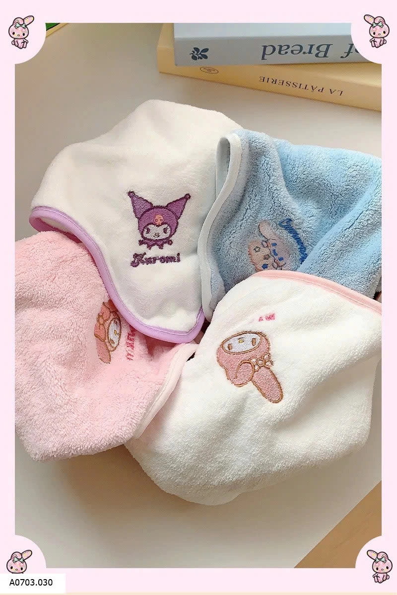 Set 5 khăn mặt #Kuromi cho bé hãng Sanrio cực xịn #50Kkk / Set