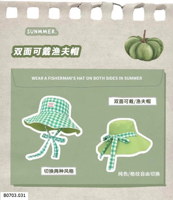   MŨ VÀNH TRÒN 2 MẶT  Sỉ 67k 