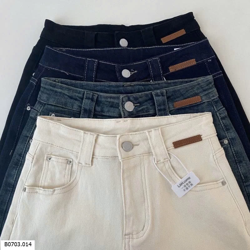 JEANS SUÔNG CẠP CAO      Sỉ 260k 