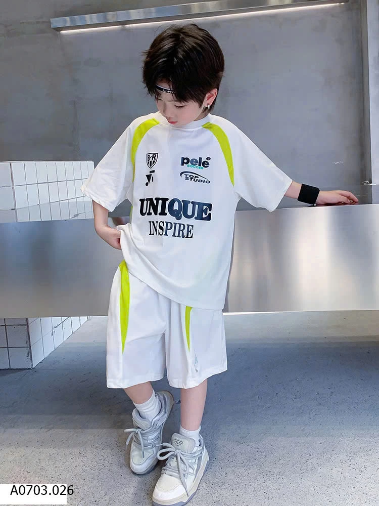 BỘ THỂ THAO BÉ TRAI SIZE ĐẠI SỈ 193K