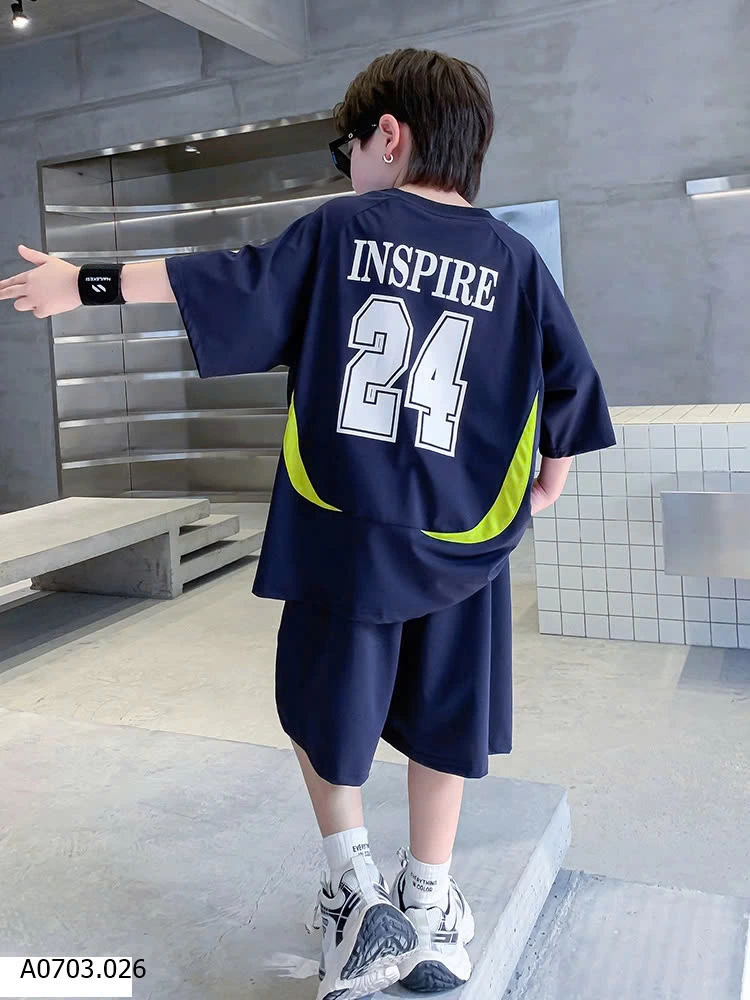 BỘ THỂ THAO BÉ TRAI SIZE ĐẠI SỈ 193K