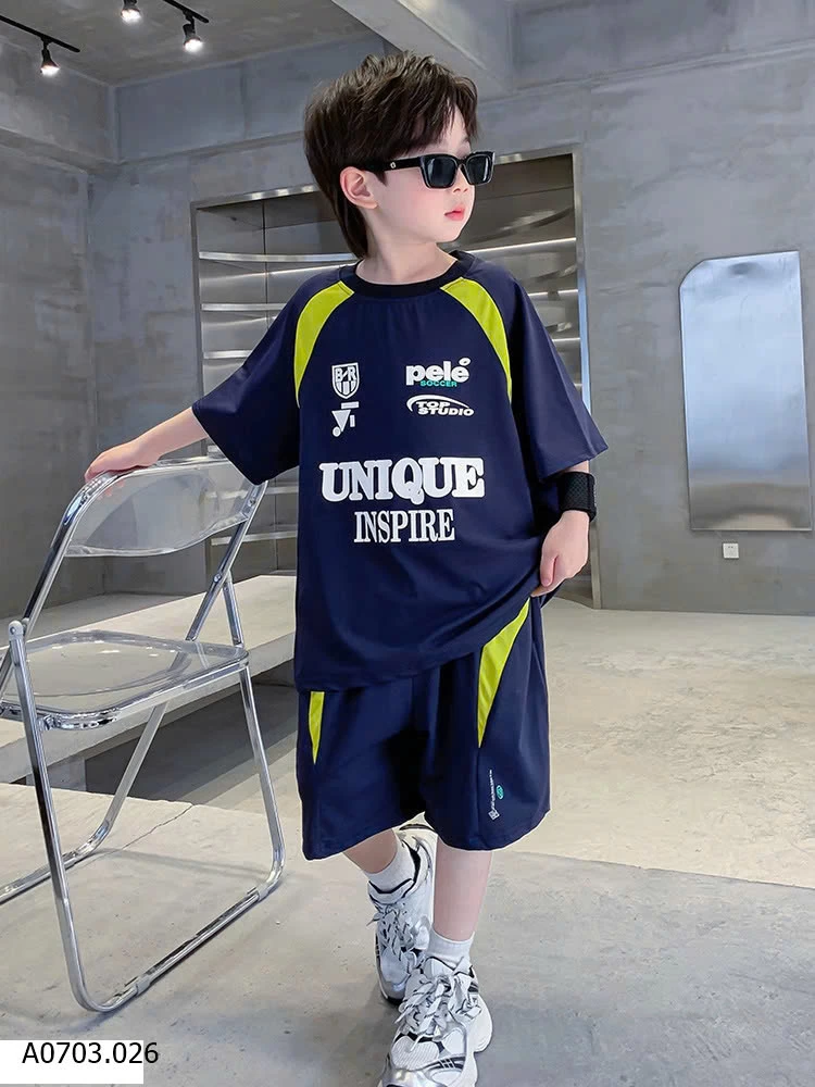 BỘ THỂ THAO BÉ TRAI SIZE ĐẠI SỈ 193K