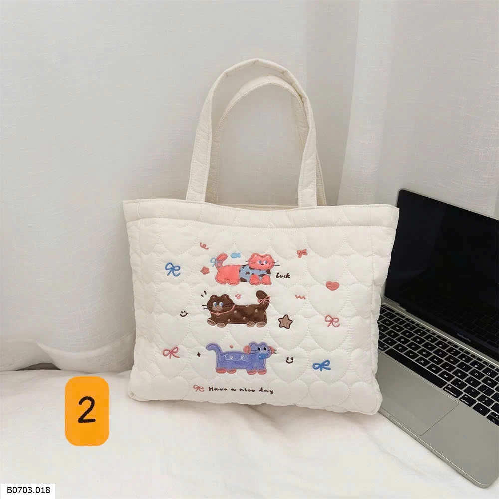 Túi Trần Bông Hình Cún, Mèo Sỉ 82k 