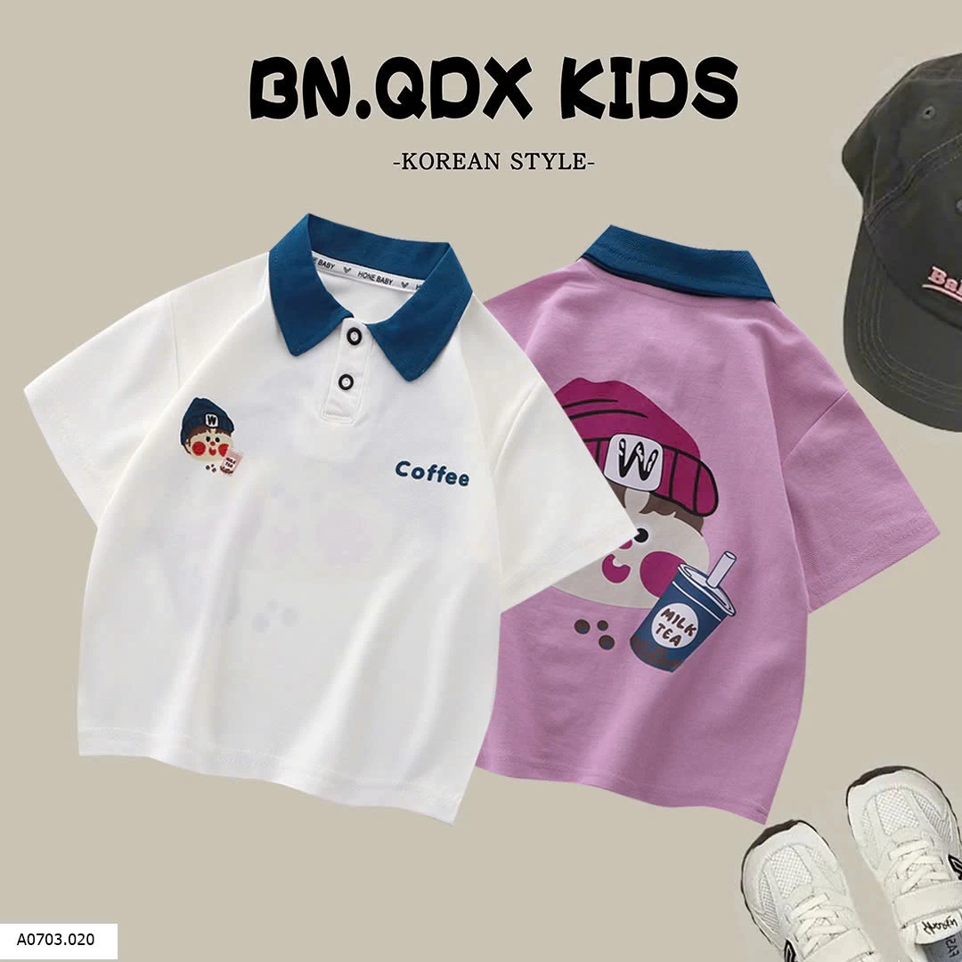 BST ÁO POLO TRẺ EM DỄ THƯƠNG  Sỉ  giá  80-120: 50K/1C 130-160 : 60K/1C