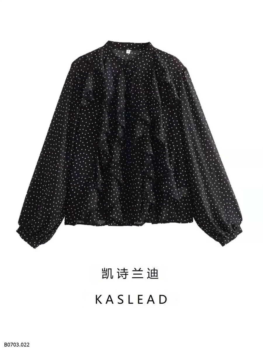 ÁO HÃNG KASLEAD HỌA TIẾT CHẤM BI      Sỉ 198k 