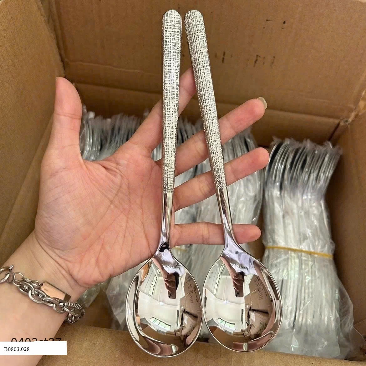 SÉT 20 THÌA INOX  Sỉ  55k/ 1 sét 20 thìa