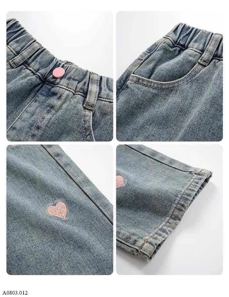QUẦN JEAN TRÁI TIM    Sỉ 105k