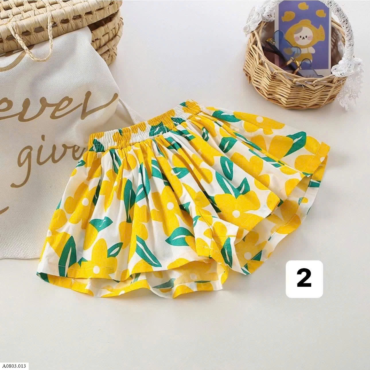 QUẦN XÒE DÁNG VÁY BÉ GÁI     Sỉ 47k