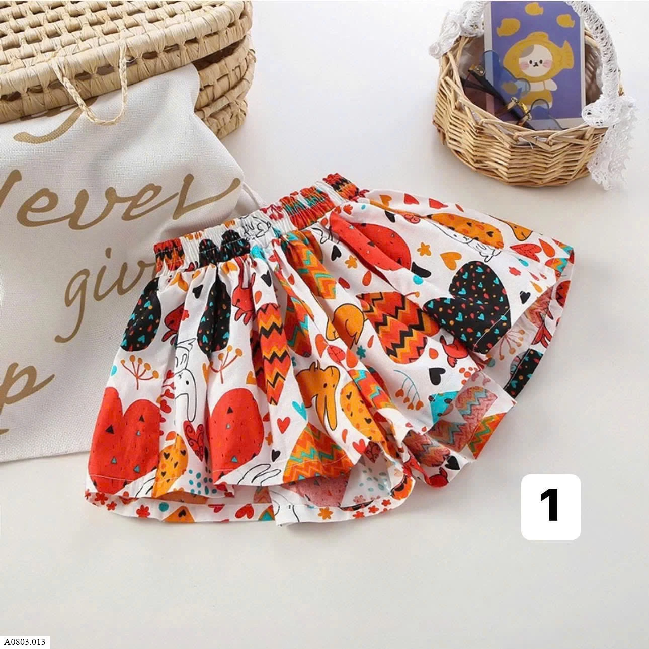 QUẦN XÒE DÁNG VÁY BÉ GÁI     Sỉ 47k