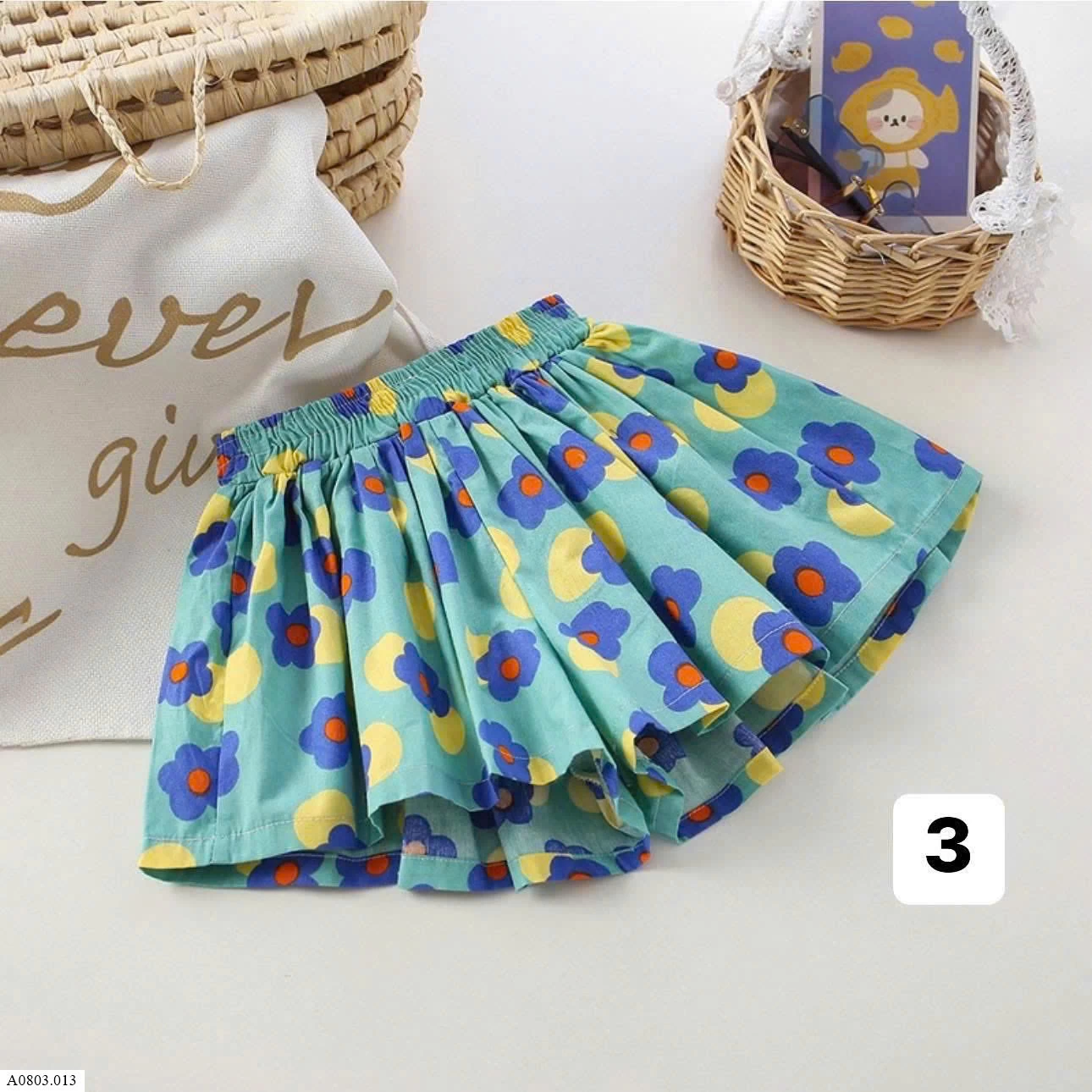 QUẦN XÒE DÁNG VÁY BÉ GÁI     Sỉ 47k