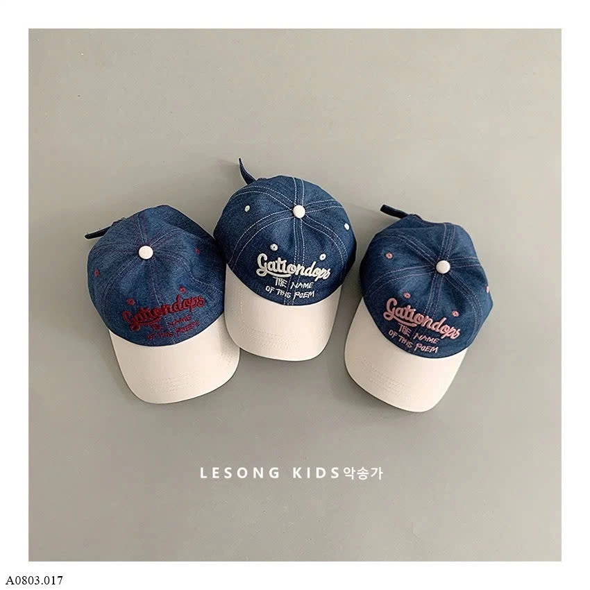 MŨ LƯỠI TRAI DENIM CHO BÉ    Sỉ 80k