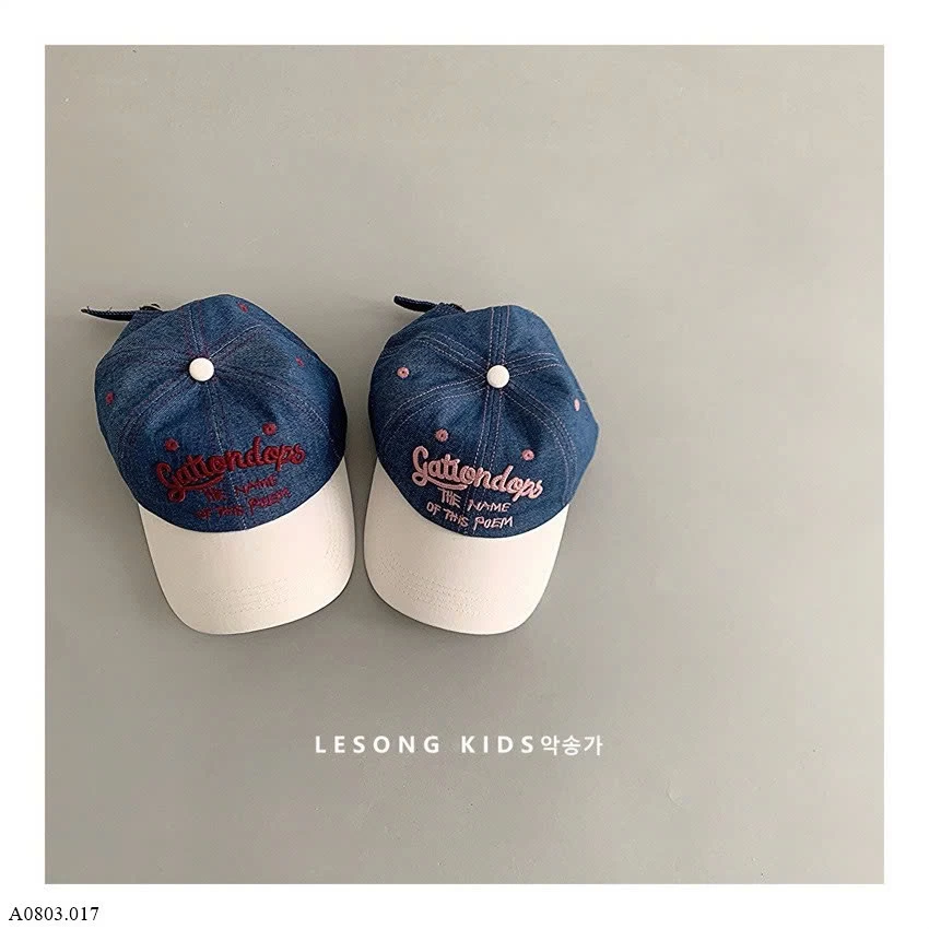 MŨ LƯỠI TRAI DENIM CHO BÉ    Sỉ 80k