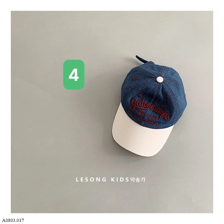 MŨ LƯỠI TRAI DENIM CHO BÉ    Sỉ 80k