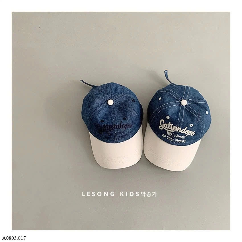 MŨ LƯỠI TRAI DENIM CHO BÉ    Sỉ 80k