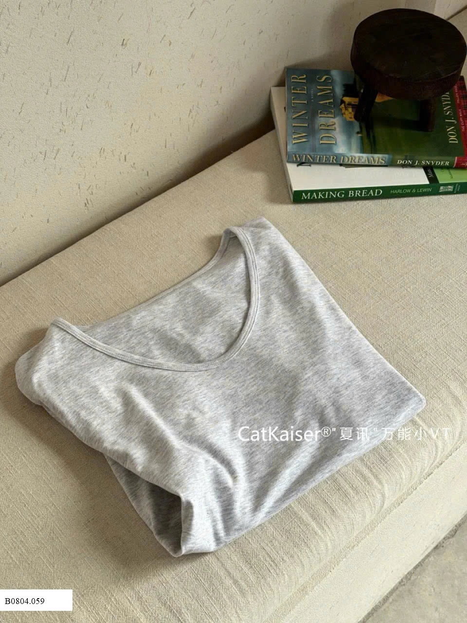 ÁO THUN TRƠN CỔ V CATKAISER   Sỉ 109k