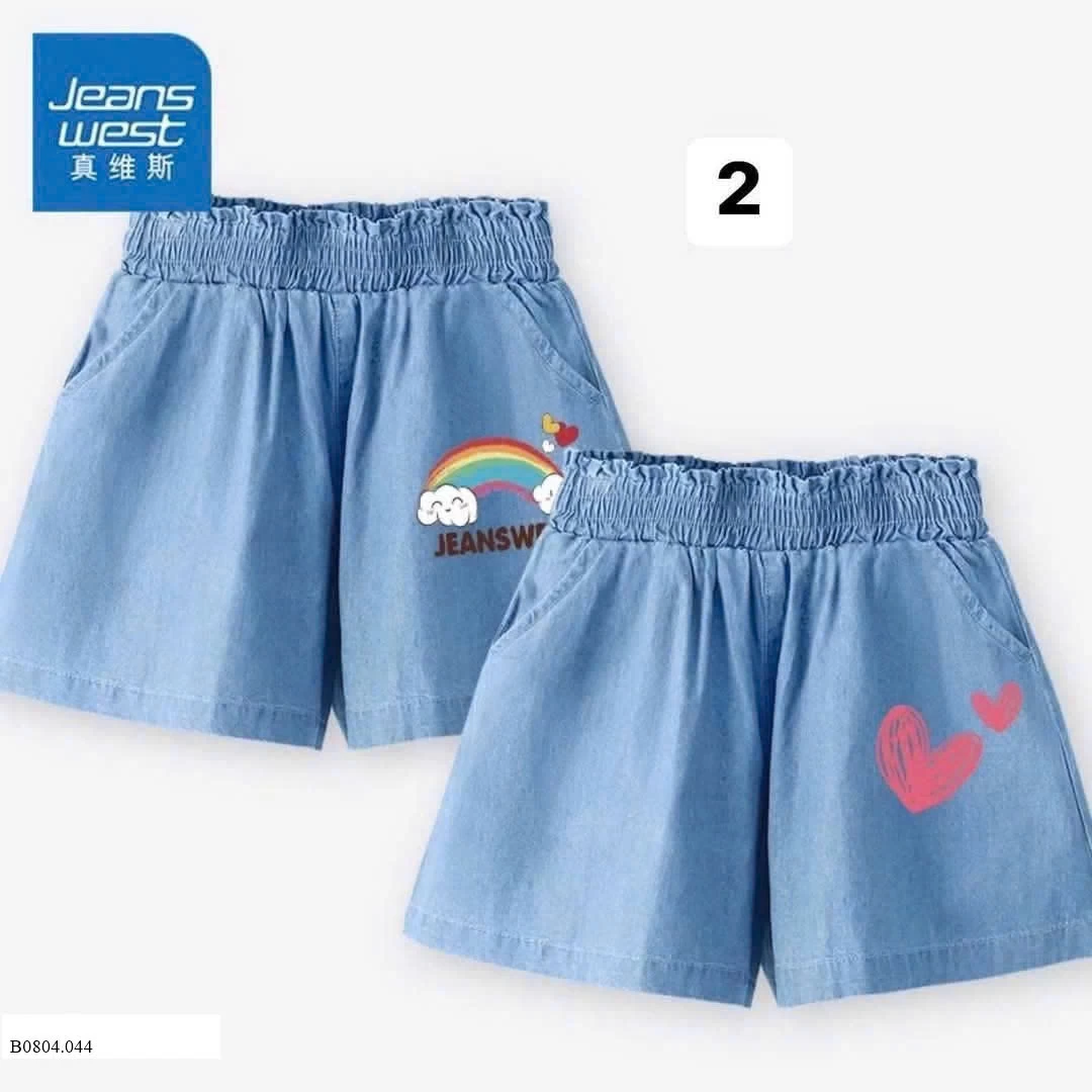 SÉT 2 QUẦN JEANSSWEST BÉ GÁI   Sỉ 210k/ 1 sét 2 chiếc