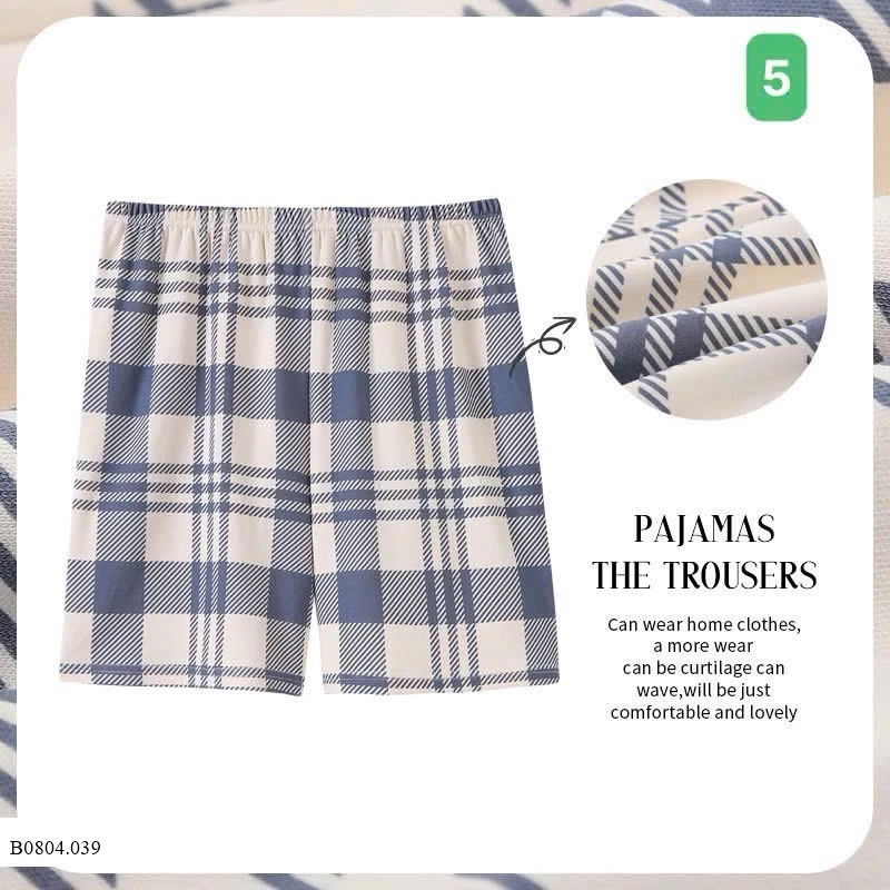 QUẦN KẺ COTTON MẶC NHÀ       Sỉ 90k