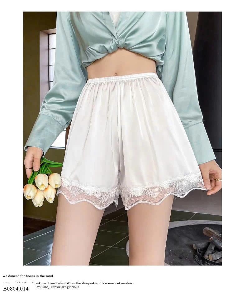 QUẦN SOOC LỤA QUẢNG CHÂU   Sỉ 22k/ 1 chiếc ( bán từ 3 chiếc)