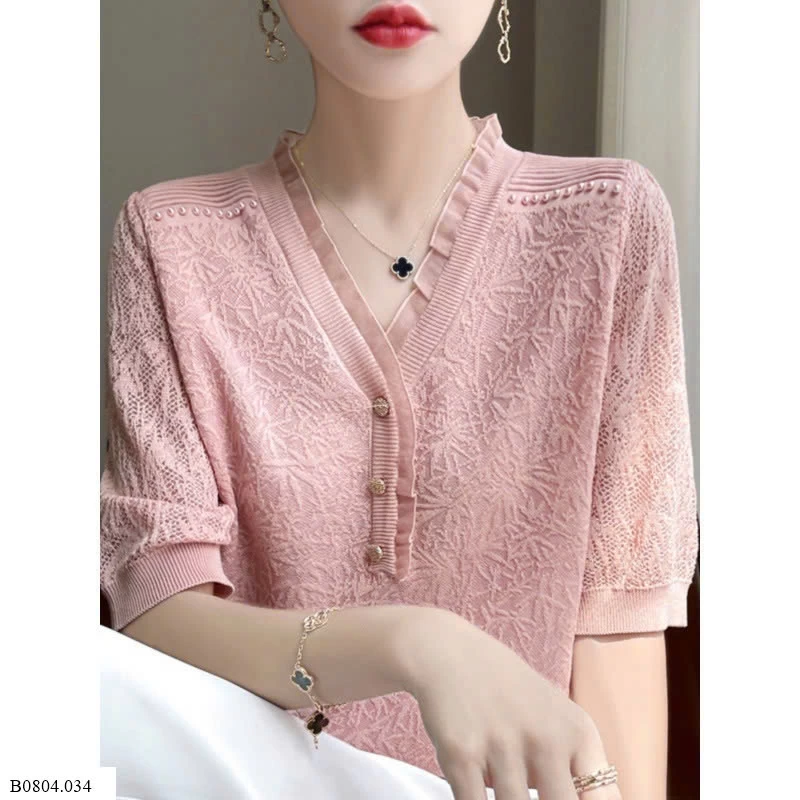  ÁO TAY LỠ CỔ VIỀN BÈO CHO NỮ    Sỉ 115k