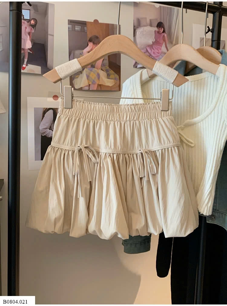 CHÂN VÁY NƠ DÁNG BÍ CHO NỮ   Sỉ 145k