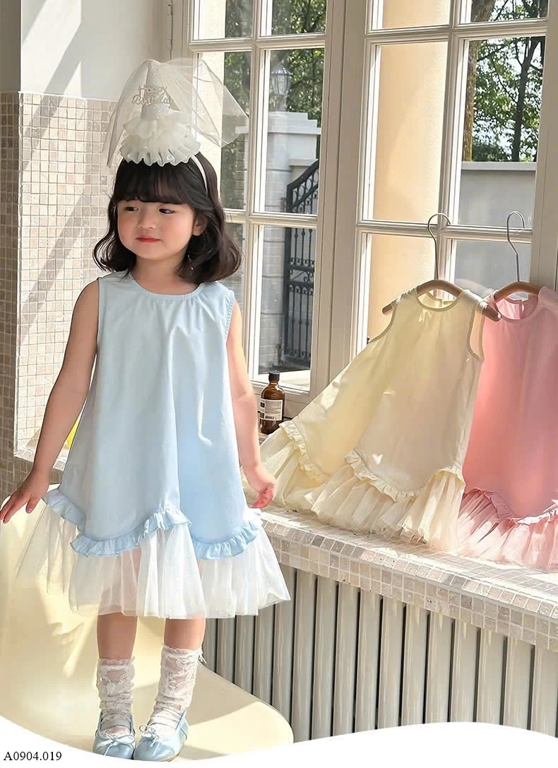 VÁY CÔNG CHÚA VIỀN REN    Sỉ 137k