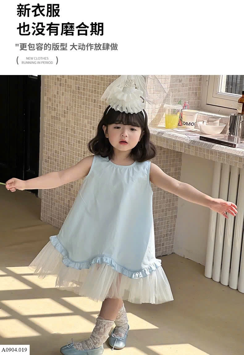 VÁY CÔNG CHÚA VIỀN REN    Sỉ 137k