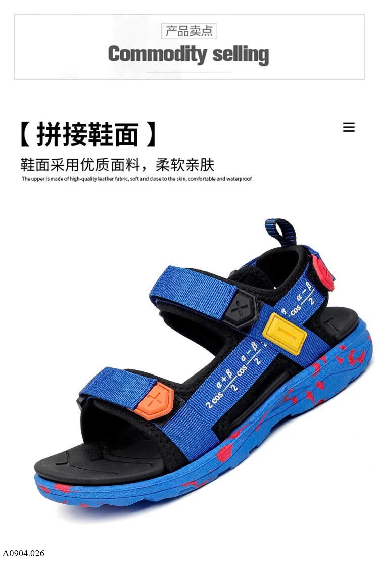 SANDAL BÉ TRAI SIZE ĐẠI     Sỉ 144k