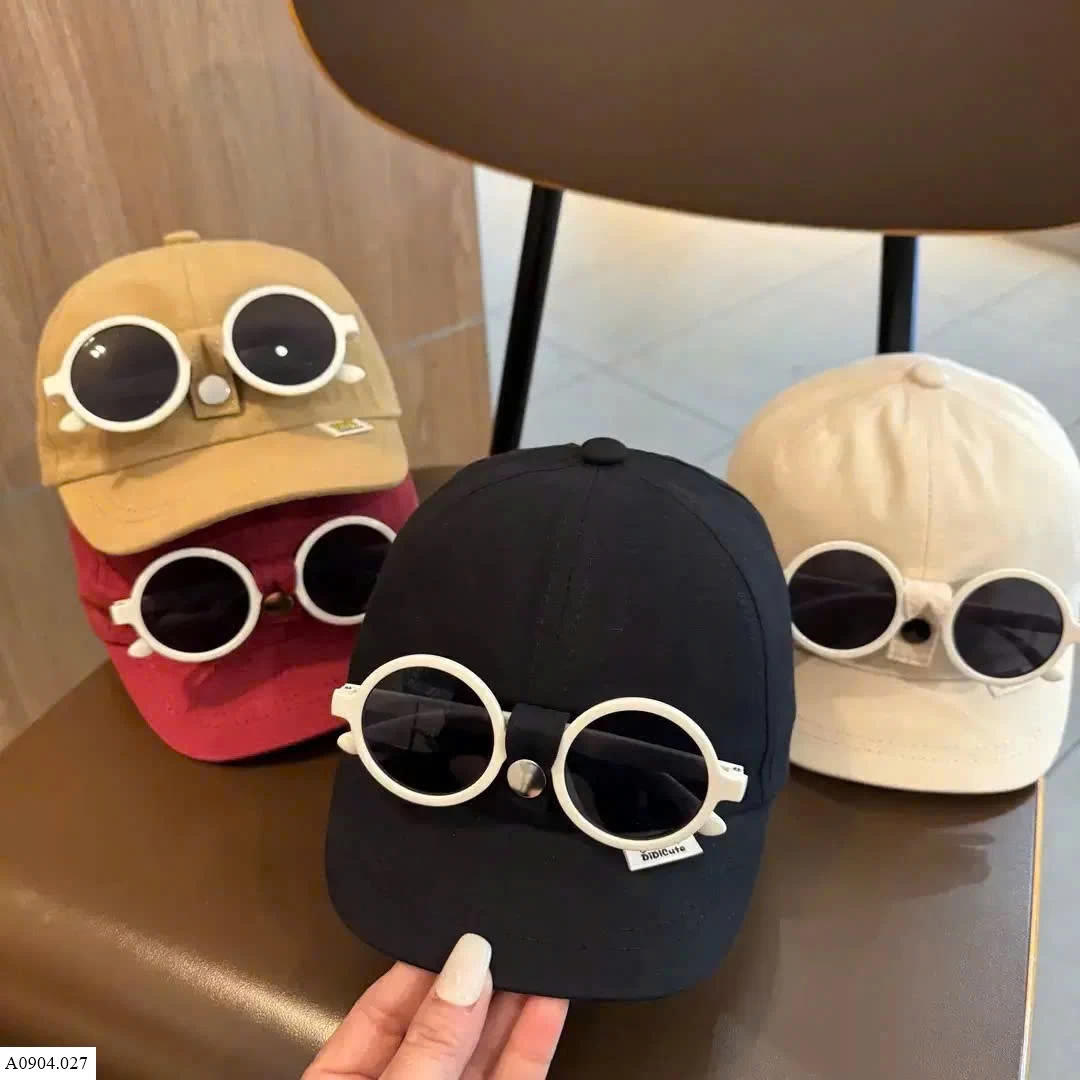 MŨ LƯỠI TRAI KÈM KÍNH   Sỉ 45k