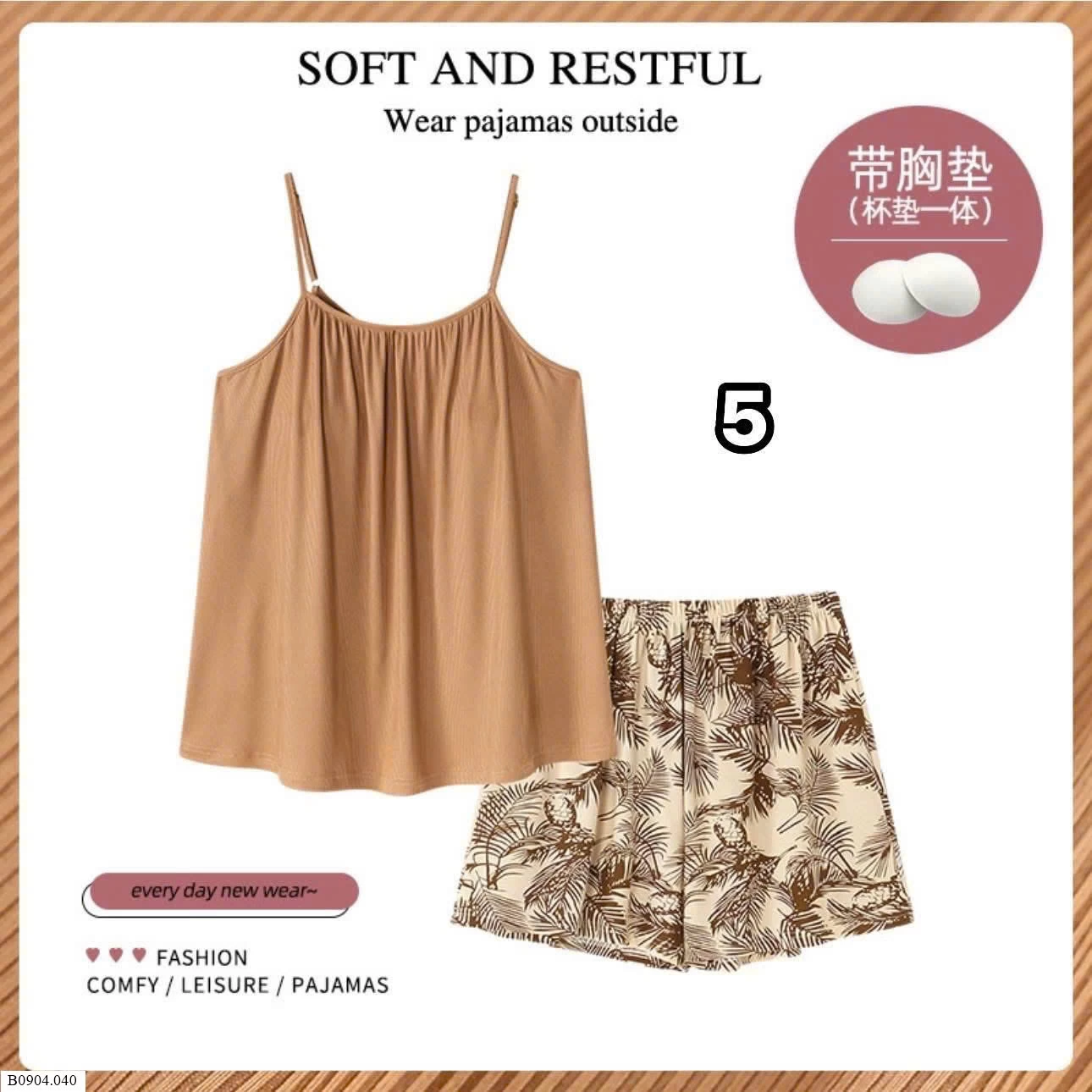 BỘ MẶC NHÀ KÈM BRA Bộ dài (số 1,2 ) : 110k Bộ cộc ( số 3) : 106k bộ sát nách ( số 4) : 98k bộ 2 dây ( số 5,6) : 92k