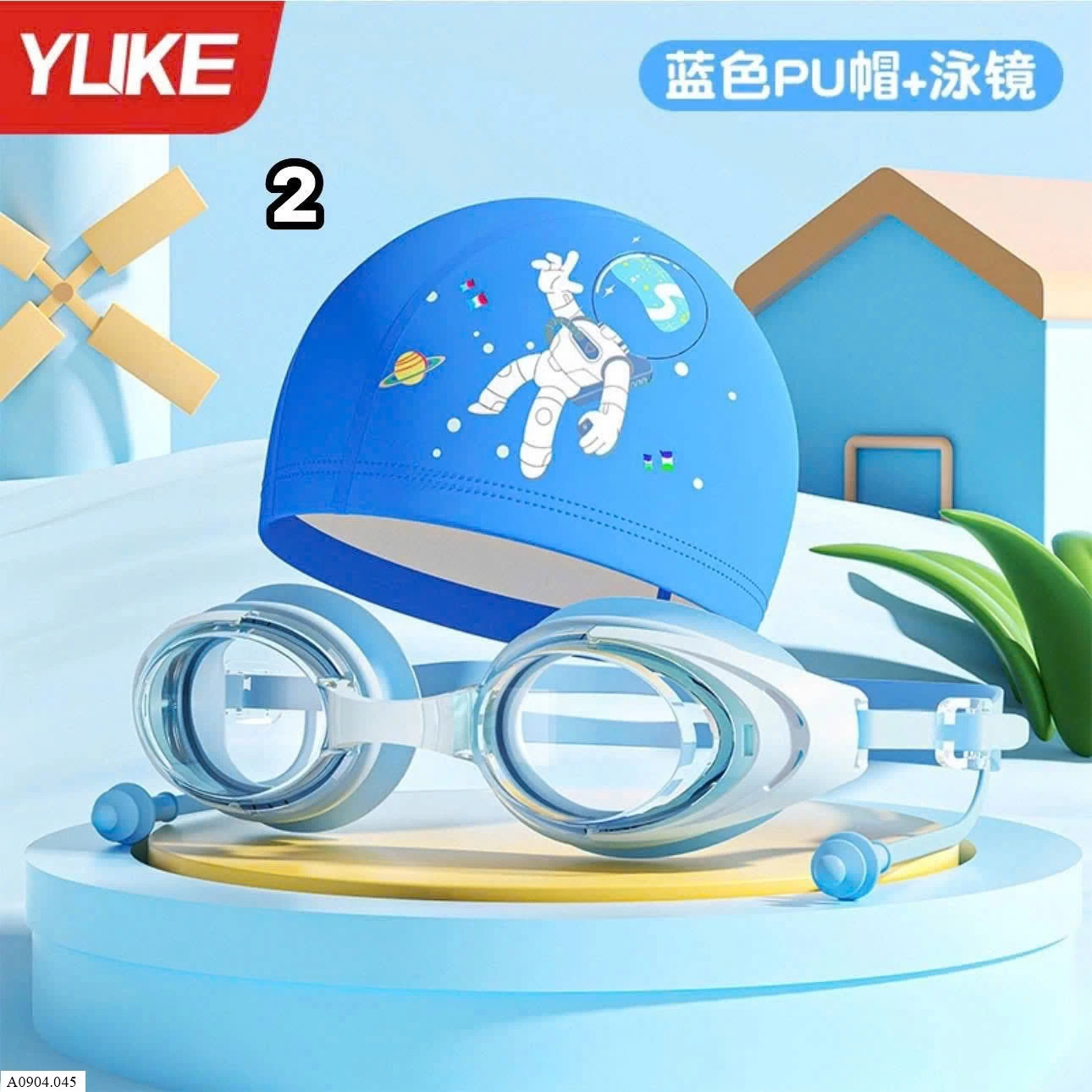 SET MŨ KÈM KÍNH BƠI CHO BÉ YUKE     Sỉ 74k/ 1 sét
