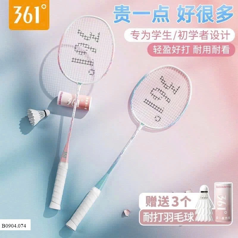 VỢT CẦU LÔNG 361   Sỉ 169k/ 1 bộ