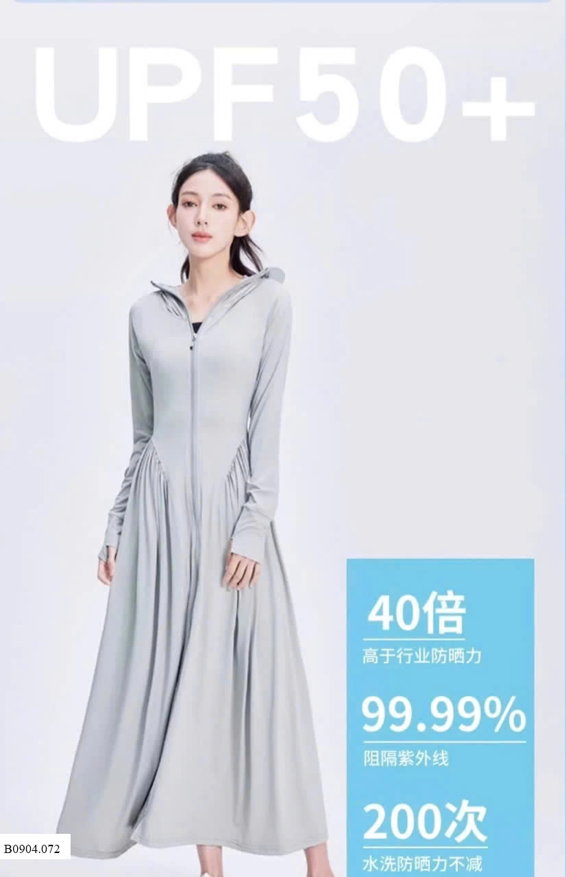 ÁO CHỐNG NẮNG DÁNG DÀI UPF50+   Sỉ 230k