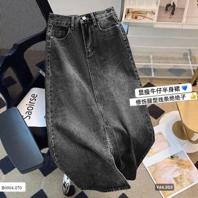 CHÂN VÁY JEAN DÁNG DÀI Sỉ 135k