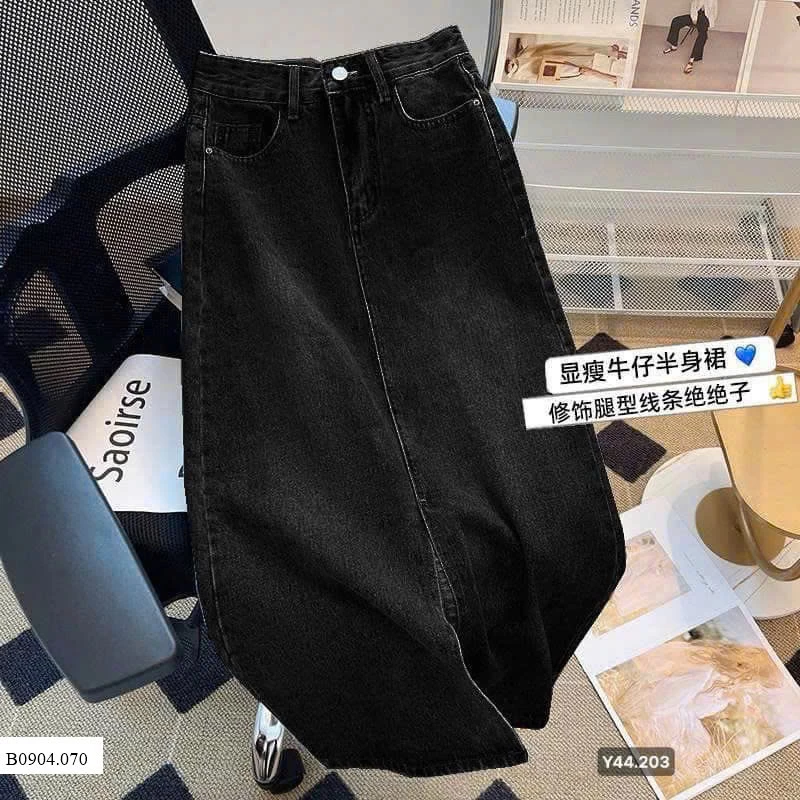 CHÂN VÁY JEAN DÁNG DÀI Sỉ 135k
