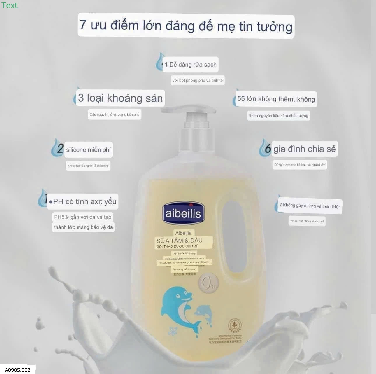 SỮA TẮM + GỘI 2IN1   Sỉ 85k/1 chai