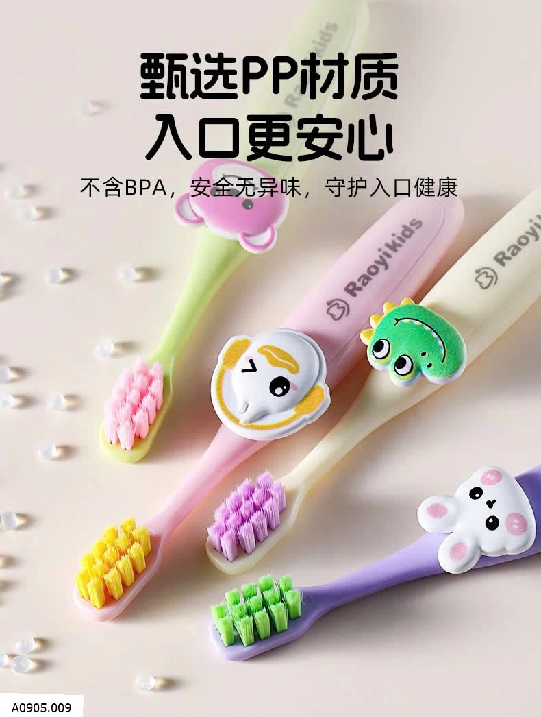 SET 6 BÀN CHẢI CHO BÉ   Sỉ 35k/1 set