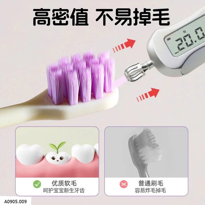 SET 6 BÀN CHẢI CHO BÉ   Sỉ 35k/1 set