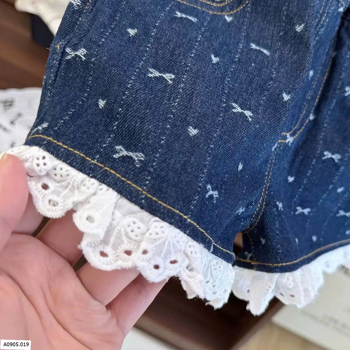 QUẦN SHORT VIỀN REN CHO BÉ GÁI   Sỉ 110k