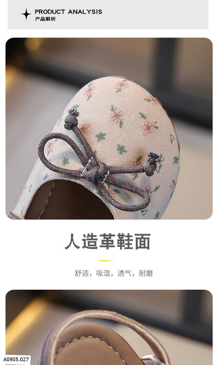GIÀY BÚP BÊ HOA BÉ GÁI  Sỉ  giá  sz 23-28: 116k  sz 29-34: 126k 